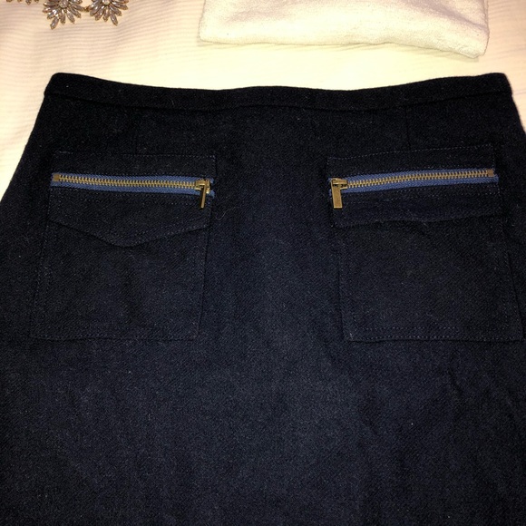 Wool Perfect Skirt Navy - Picture 3 of 5